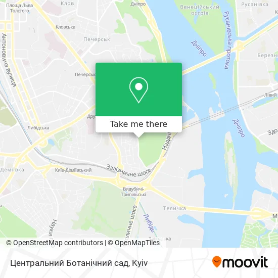 Центральний Ботанічний сад map