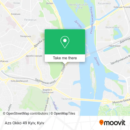 Azs Okko 49 Kyiv map