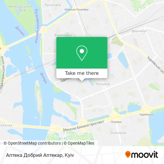 Карта Аптека Добрий Аптекар