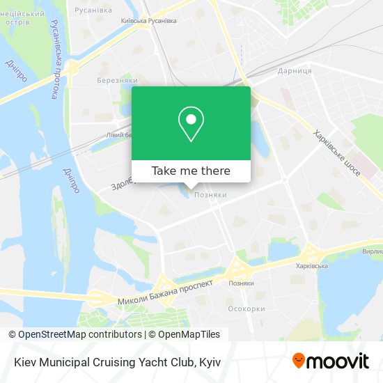 Карта Kiev Municipal Cruising Yacht Club