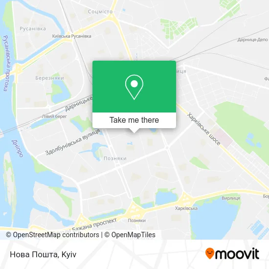 Нова Пошта map