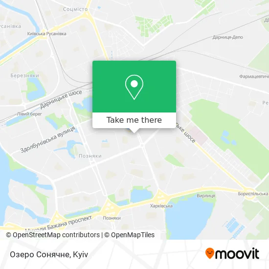 Озеро Сонячне map