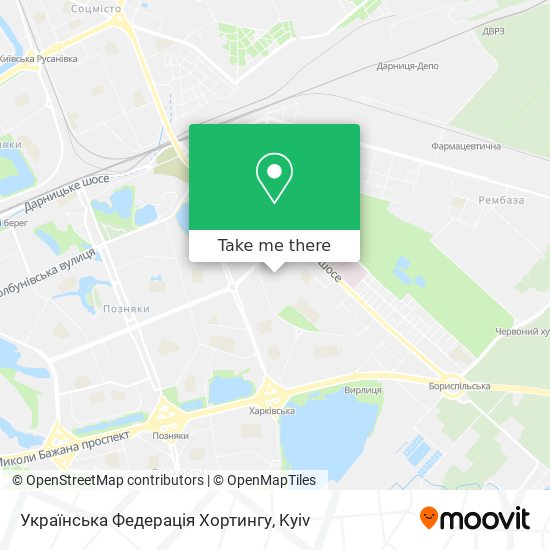Карта Українська Федерація Хортингу