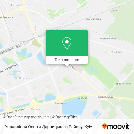 Карта Управління Освіти Дарницького Району