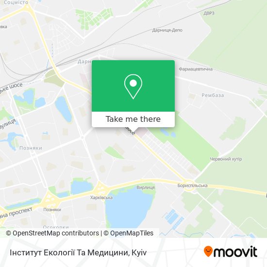 Карта Інститут Екології Та Медицини