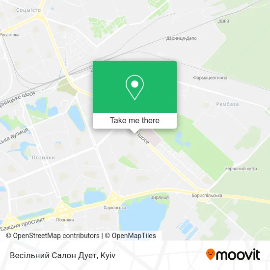 Карта Весільний Салон Дует