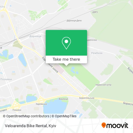 Veloarenda Bike Rental map