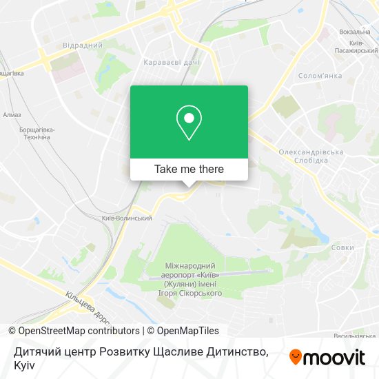Карта Дитячий центр Розвитку Щасливе Дитинство