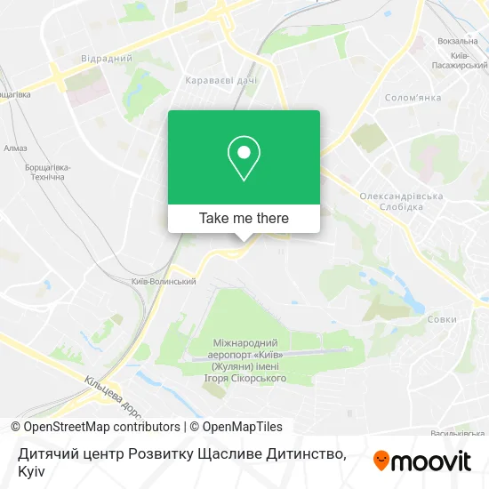 Карта Дитячий центр Розвитку Щасливе Дитинство