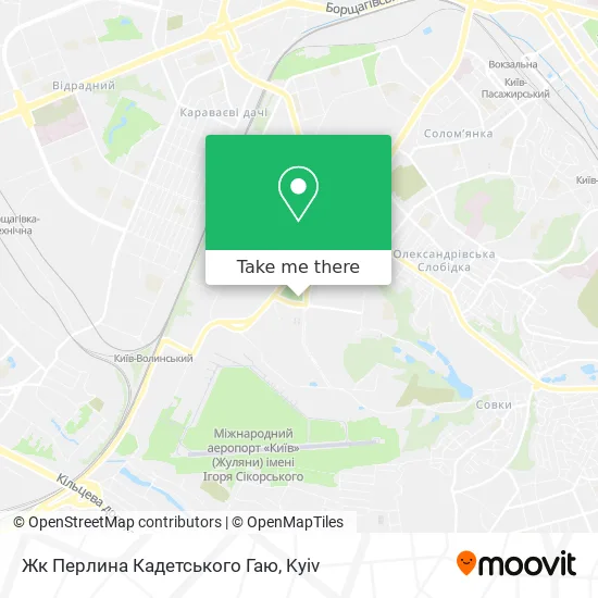 Карта Жк Перлина Кадетського Гаю