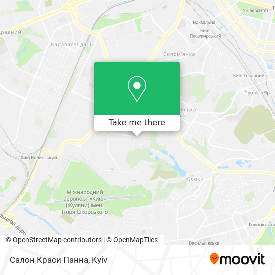 Карта Салон Краси Панна
