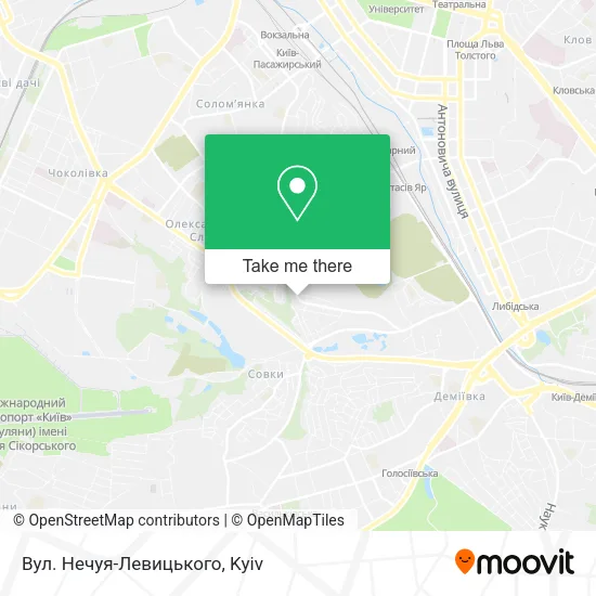 Вул. Нечуя-Левицького map
