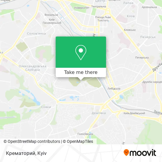Крематорий map