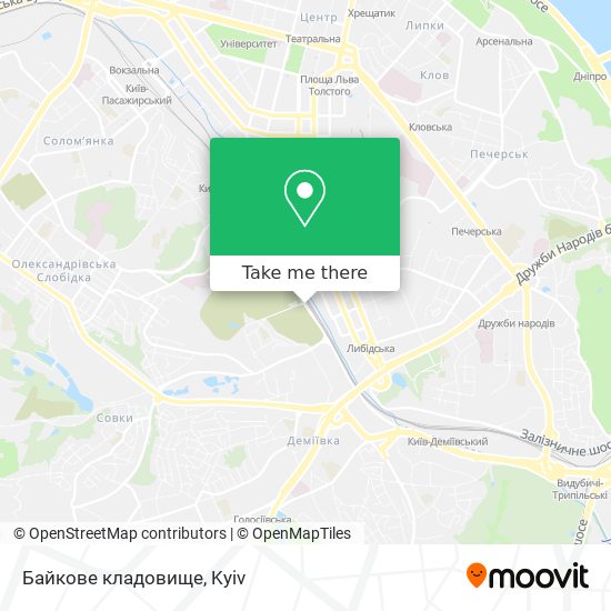 Байкове кладовище map