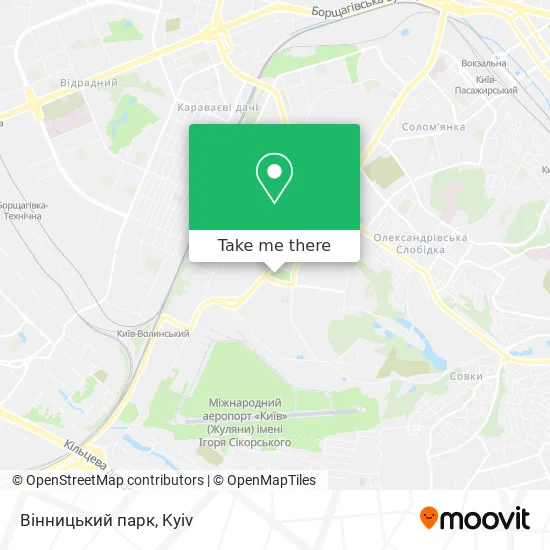 Вінницький парк map