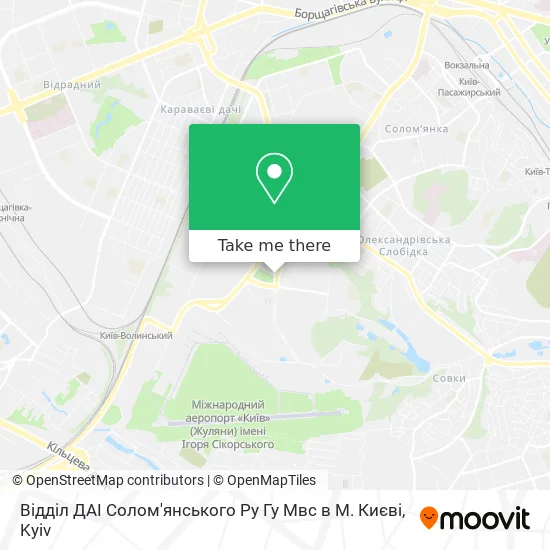 Відділ ДАІ Солом'янського Ру Гу Мвс в М. Києві map