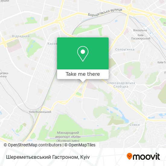 Шереметьєвський Гастроном map