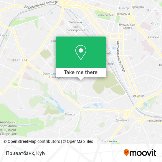 Карта Приватбанк