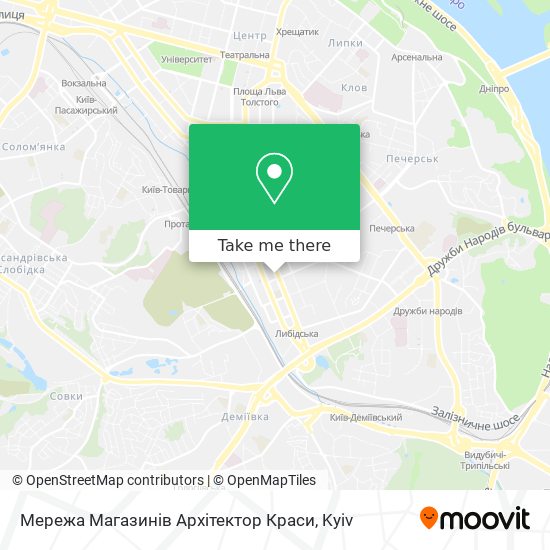 Мережа Магазинів Архітектор Краси map