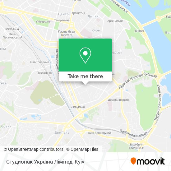 Студиопак Україна Лімітед map