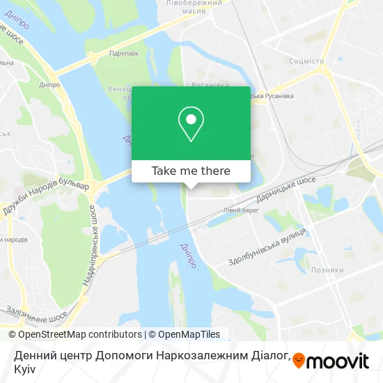 Денний центр Допомоги Наркозалежним Діалог map