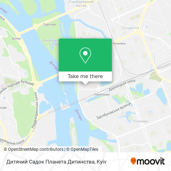 Карта Дитячий Садок Планета Дитинства
