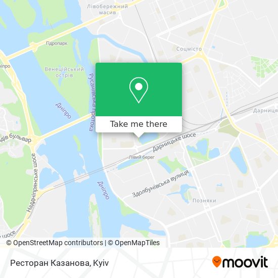Карта Ресторан Казанова