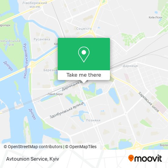 Карта Avtounion Service