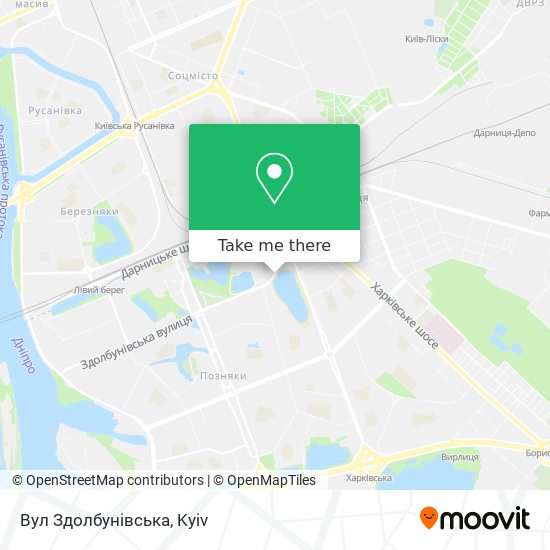 Вул Здолбунівська map