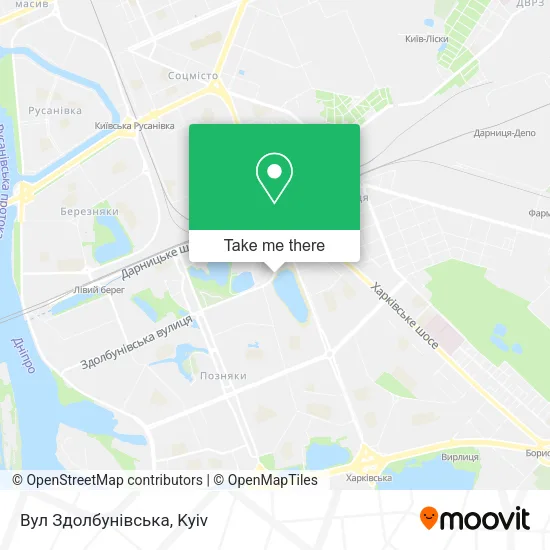 Карта Вул Здолбунівська