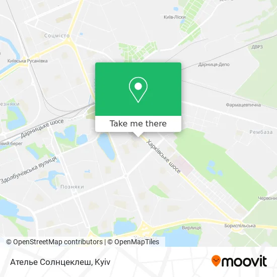 Карта Ателье Солнцеклеш
