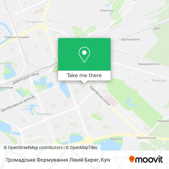 Громадське Формування Лівий Берег map