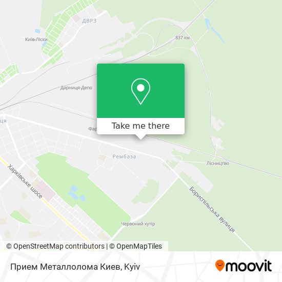 Карта Прием Металлолома Киев