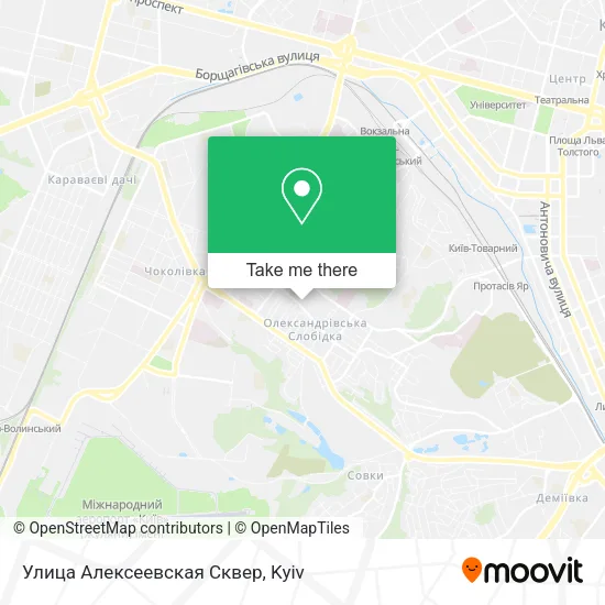 Карта Улица Алексеевская Сквер