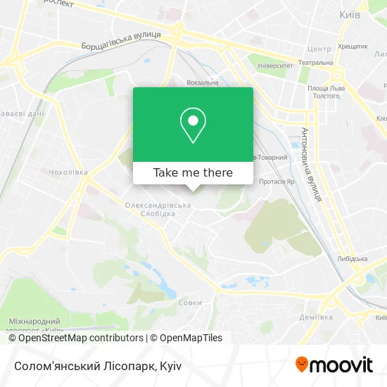 Солом'янський Лісопарк map