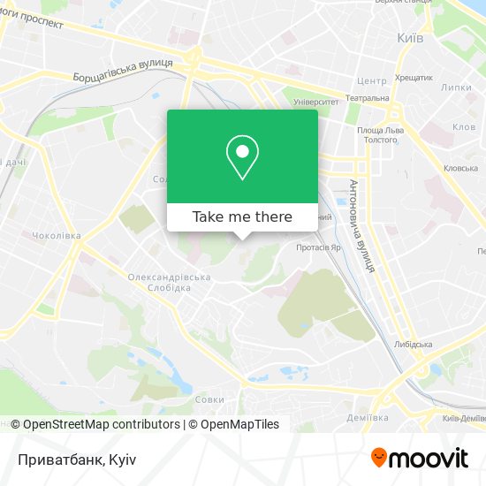 Карта Приватбанк