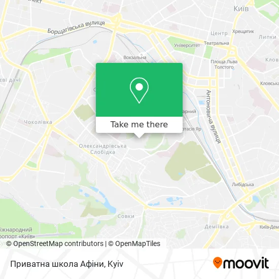 Карта Приватна школа Афіни