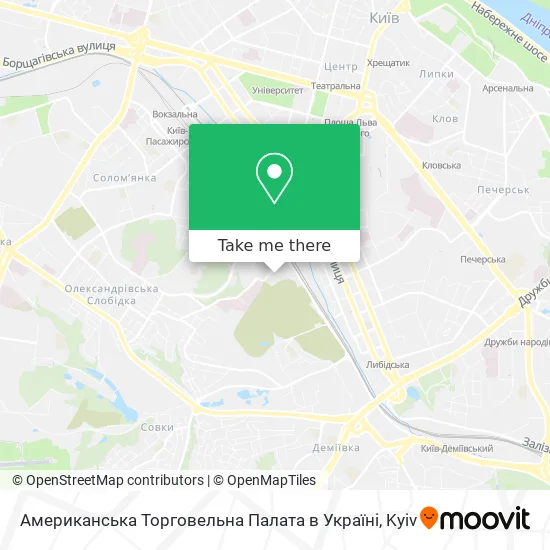 Американська Торговельна Палата в Україні map