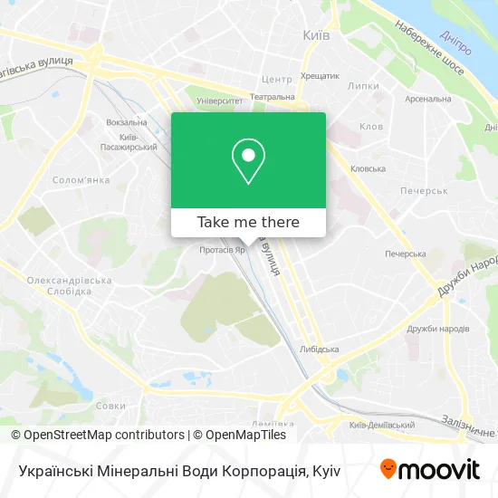 Карта Українські Мінеральні Води Корпорація