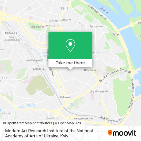 Modern Art Research Institute of the National Academy of Arts of Ukraine map