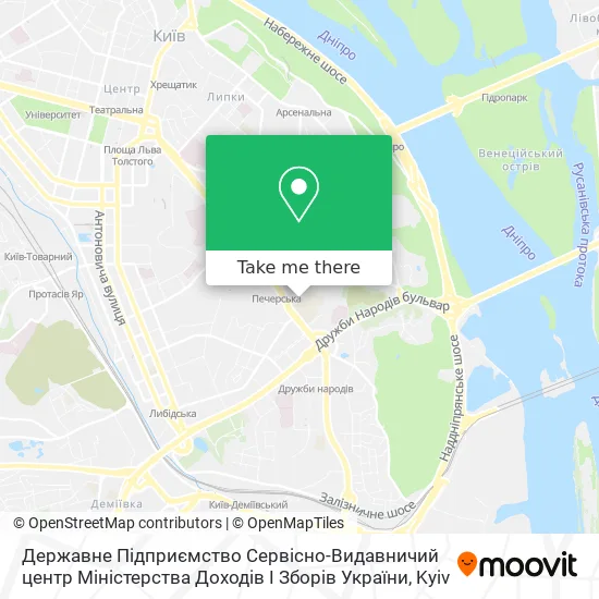 Карта Державне Підприємство Сервісно-Видавничий центр Міністерства Доходів І Зборів України