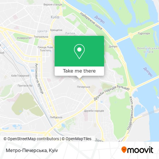 Метро-Печерська map