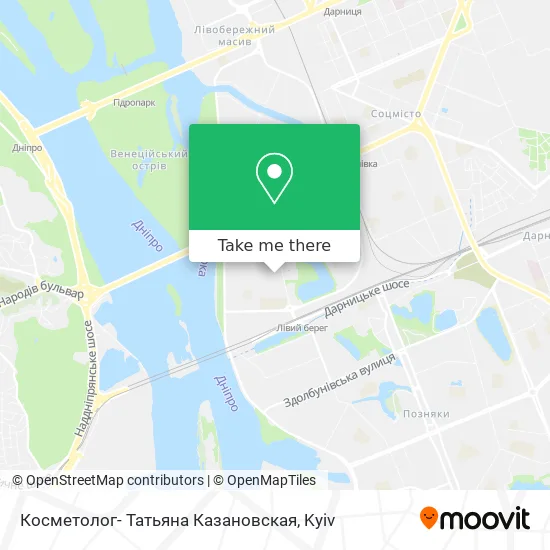 Косметолог- Татьяна Казановская map
