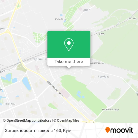 Загальноосвітня школа 160 map