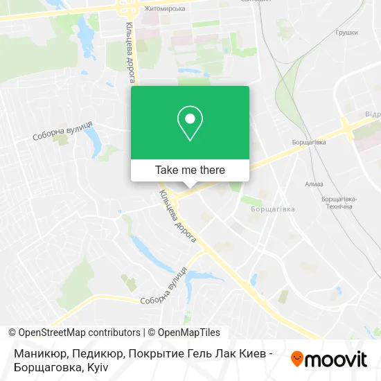 Карта Маникюр, Педикюр, Покрытие Гель Лак Киев - Борщаговка