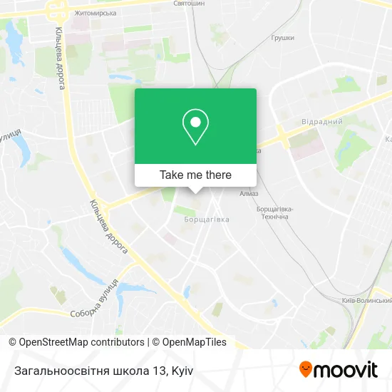 Карта Загальноосвітня школа 13
