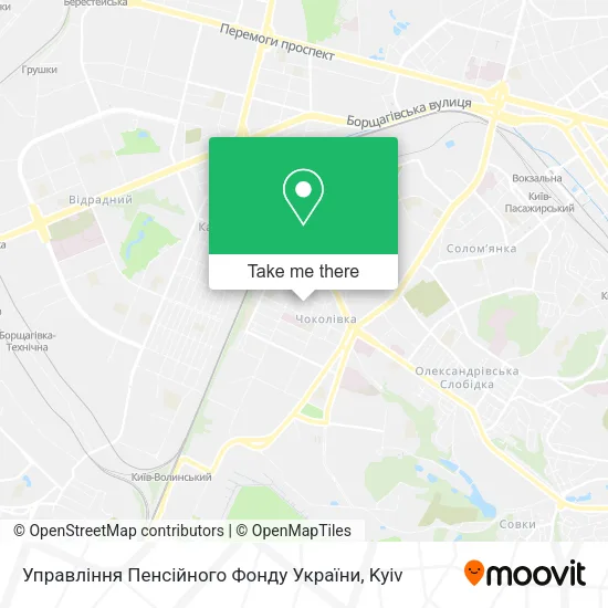 Карта Управління Пенсійного Фонду України