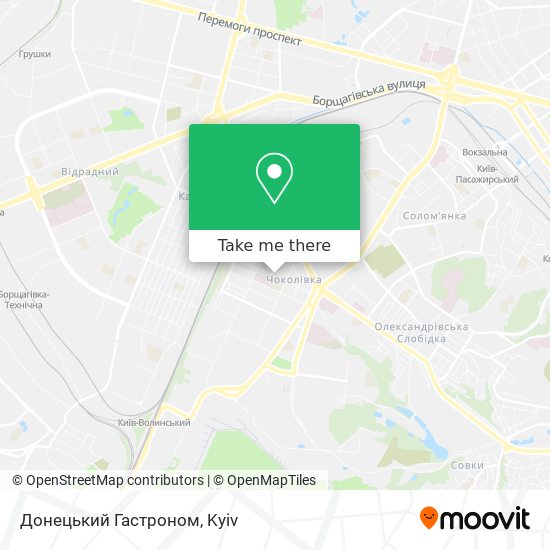 Донецький Гастроном map