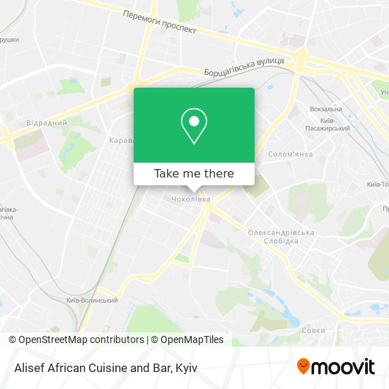 Alisef African Cuisine and Bar map