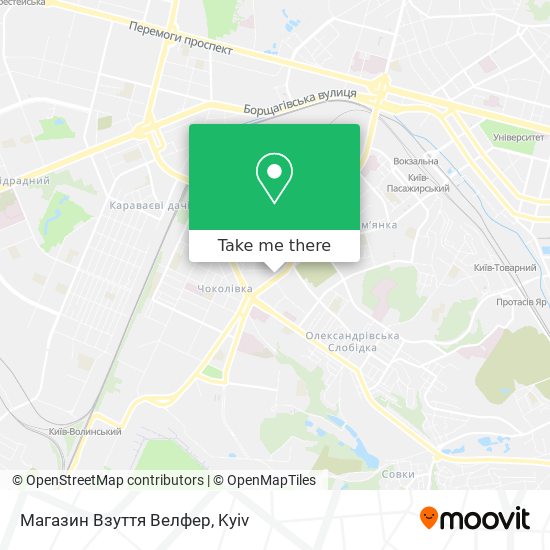 Магазин Взуття Велфер map